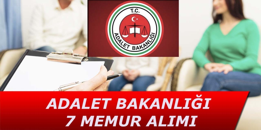 Adalet Bakanlığı 7 Memur Alımı