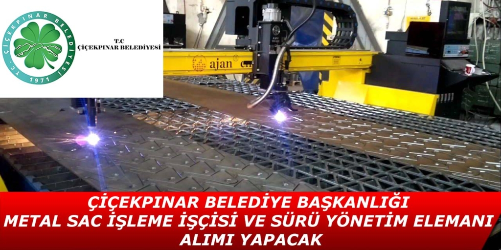 Çiçekpınar Belediye Başkanlığı 2 İşçi Alımı Yapacak