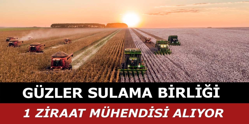 Güzler Sulama Birliği 1 Ziraat Mühendisi Alacak