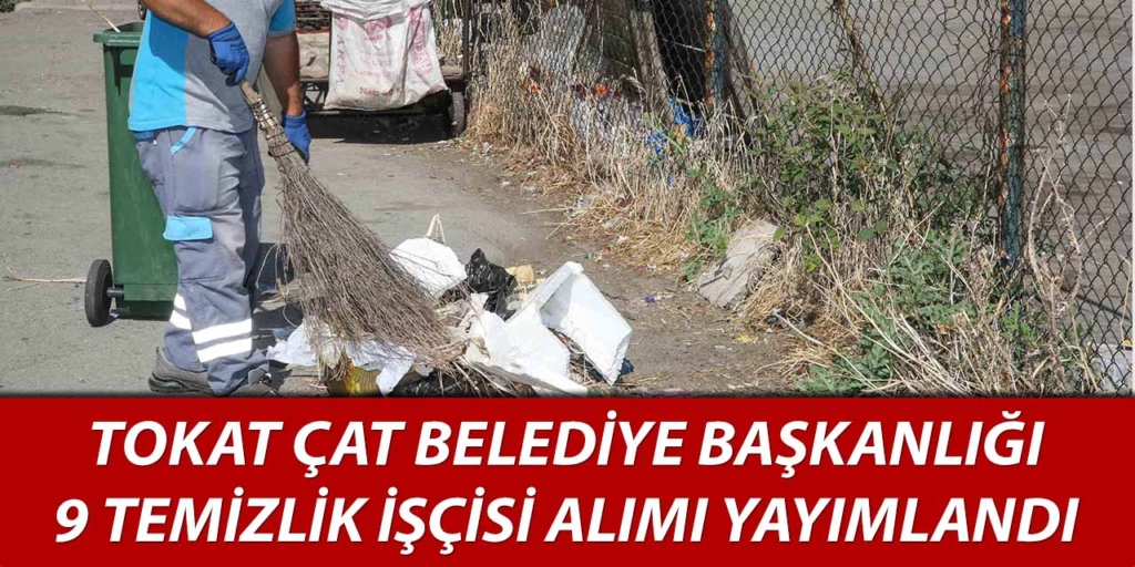 Çat Belediye Başkanlığı 9 Personel Alımı Yapacak