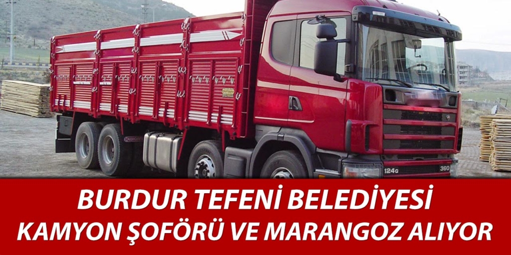 Burdur Tefenni Belediyesi 2 İşçisi Alımı Yapıyor
