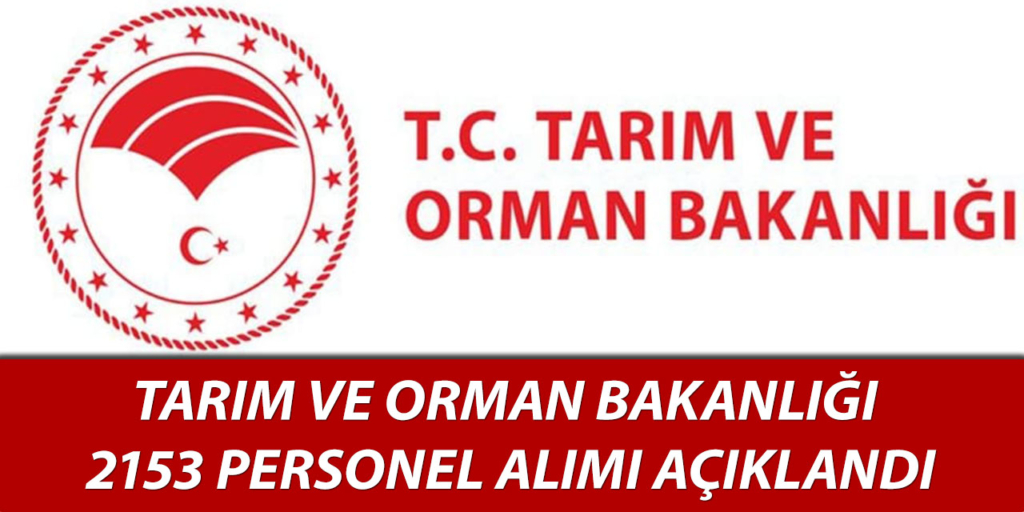 Tarım Bakanlığı 2153 Personel Alım Takvimi Açıklandı